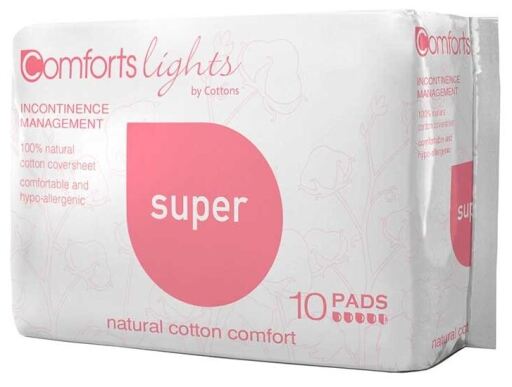 Cottons Organic Super-incontinentieverband 100% katoen, 10 stuks