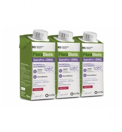 Ns Nutritional System Florabiotic Sueropro+ S Aardbei 3 x 200 ml