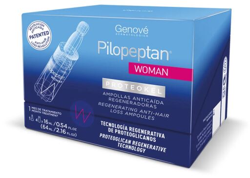 Pilopeptan Vrouw Proteokel Anti-Haaruitval Ampullen 4 Stuks