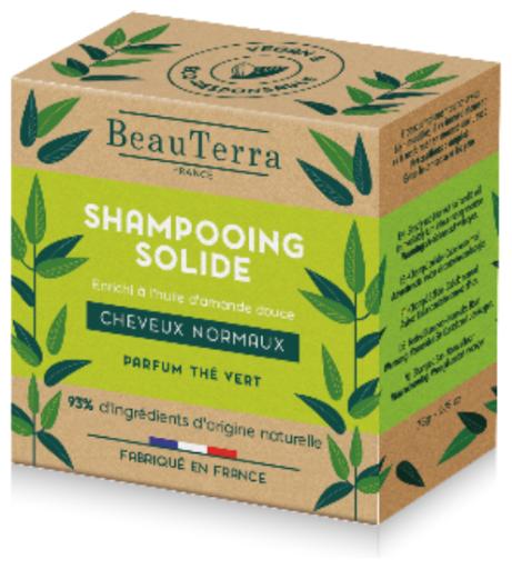 BeauTerra Vaste Groene Thee Vaste Shampoo 75 gr