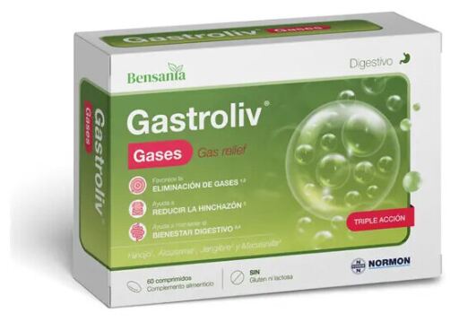 Bensania Gastroliv-gassen 60 tabletten