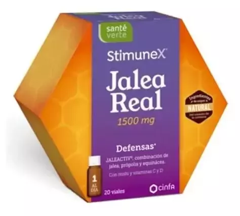 Stimunex Royal Jelly 1500 mg Defensie 20 injectieflacons