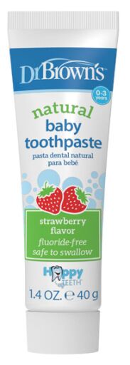 Dr. Brown's Natuurlijke Aardbeien Kinder Tandpasta 0-3 Jaar 40 gr