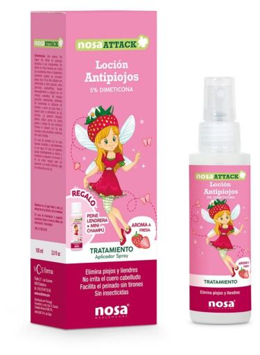 Attack Aardbei Anti-luizenlotion 100 ml