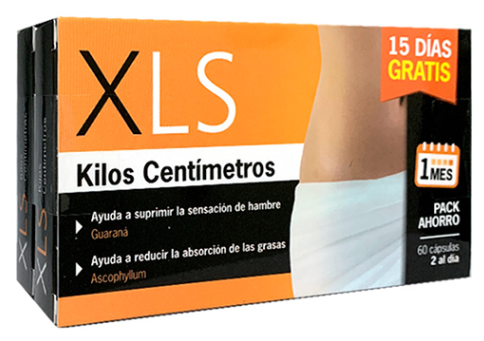 XLS Medical Verpakking Duplo Xls Kilo's Centimeters 30+30 Capsules