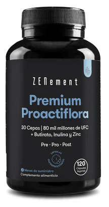 Zenement Premium Proactiflora 30 soorten 80 miljard CFU 120 capsules