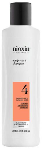 Nioxin Systeem 4 Geavanceerde verzwakkende shampoo voor geverfd haar 300 ml