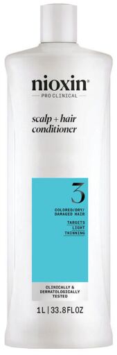 Nioxin Systeem 3 Conditioner voor gekleurd en beschadigd haar met milde dunner wordend haar