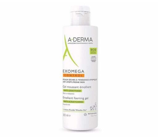 A-DERMA Exomega Control verzachtende schuimgel 500 ml