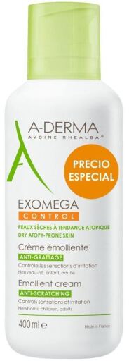 A-DERMA Exomega Control verzachtende cr&egrave;me 400 ml