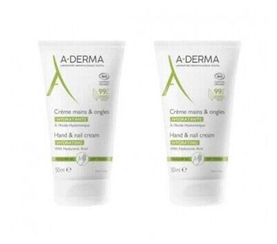 A-DERMA Pack Duplo Hand- & Nagelcr&egrave;me 2X50 ml