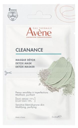 Av&egrave;ne Cleanance Detox Masker 2 x 6 ml