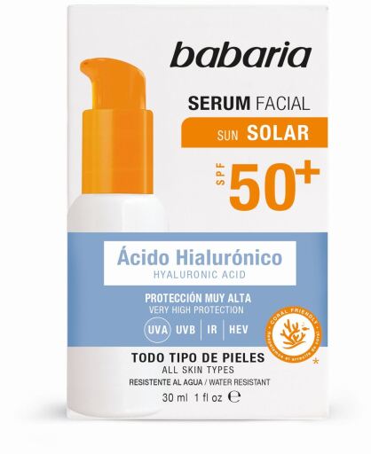 Babaria Sun Solar Hyaluronzuur Gezichtsserum SPF50+ 30 ml