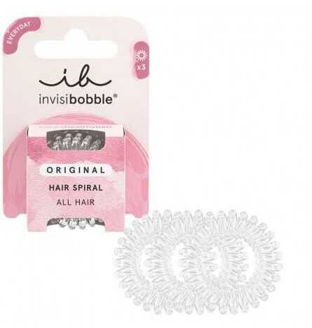 Invisibobble Originele haarspiraal kristalhelder 3 eenheden