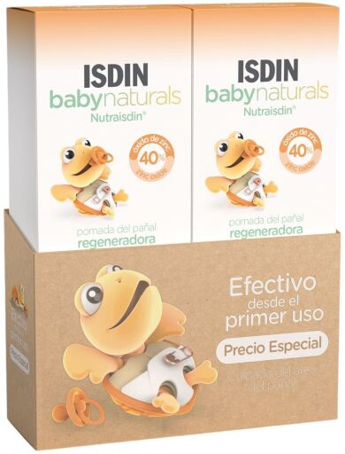Isdin Babynaturals Regenererende Luierzalf Pack 2 X 100 ml
