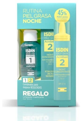 Acniben Geconcentreerd Nacht Serum Lot van 2 Stuks