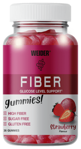 Weider Gummiy Fiber Aardbei 60 Gummies