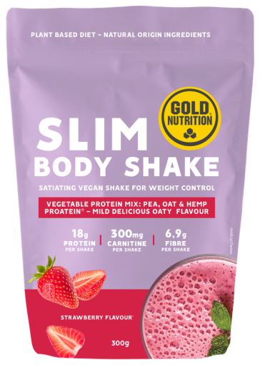 GoldNutrition Slim Body Shake Aardbei 300 gr