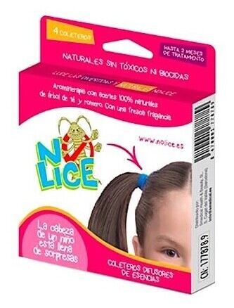 No Lice Bruine en zwarte anti-luizenhaarbandjes, 4 stuks