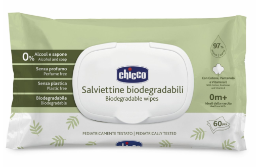 Chicco Biodoekjes met deksel 60 stuks