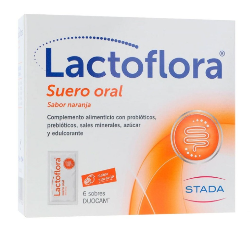 Lactoflora Duocam Oral Serum Sinaasappelsmaak 6 Enveloppen