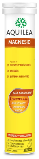 Aquilea Magnesium 375 mg 56 Citroen-bruistabletten XL-formaat