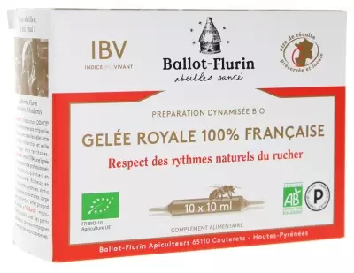 Ballot-Flurin Gedynamiseerde bereiding van Eco French Royal Jelly 10 ampullen