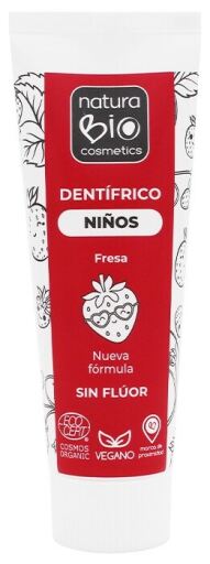 NaturaBIO Cosmetics Aardbei Kindertandpasta 75 ml