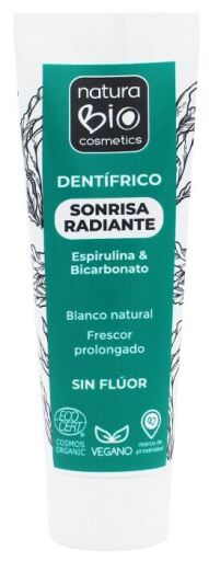 NaturaBIO Cosmetics Spirulina-Bicarbonaat Radiant Smile Tandpasta 75 ml