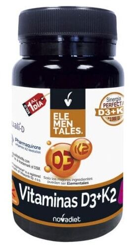 Novadiet Vitamine D3+K2 2000Ui 60 capsules