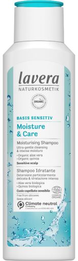 Lavera Basis Sensitiv Hydraterende-Verzorgende Shampoo 250 ml