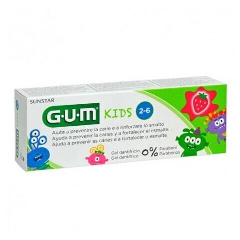 Gum Kindertandpasta voor kinderen van 2-6 jaar Aardbei 50 ml