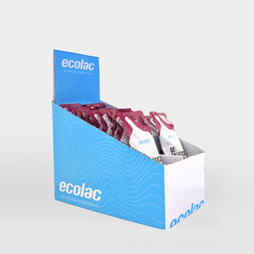 Ecolac Forest Fruit Energy Gel Pack met cafe&iuml;ne 24 eenheden