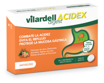Vilardell Digest Acidex Mint Smaak 24 Kauwtabletten