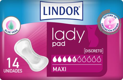 MoliCare Lindor Lady Pad Maxi 5 druppels 14 stuks