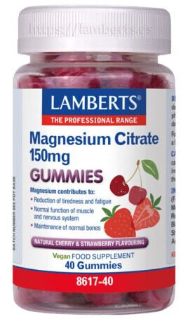 Magnesiumcitraat 40 Gummies Kers Aardbei