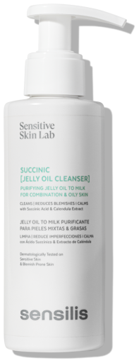 Sensilis Succinic Jelly Olie Reiniger 150 ml