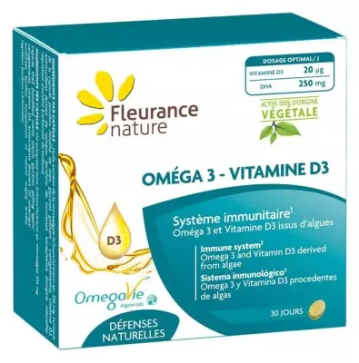 Fleurance Nature Nature Omega 3-Vitamine D3 30 Capsules