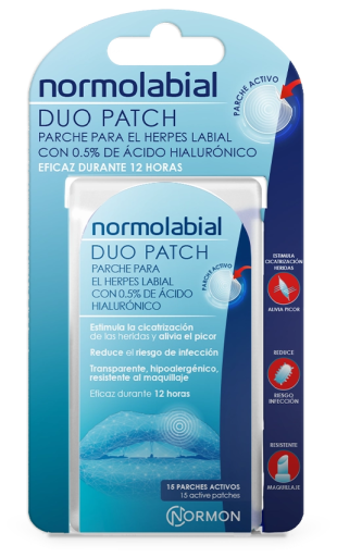 Normon Normolabiale Duo Patch 15 stuks