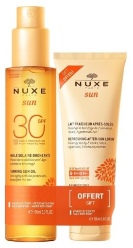 Nuxe Zonnebrandolie SPF 30 150 ml + After Sun Milk 100 ml
