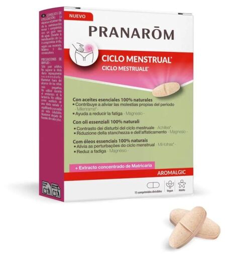 Pranarom Aromalgic Menstruatiecyclus 15 Tabletten