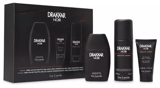 Drakkar Zwarte koffer 3 stuks