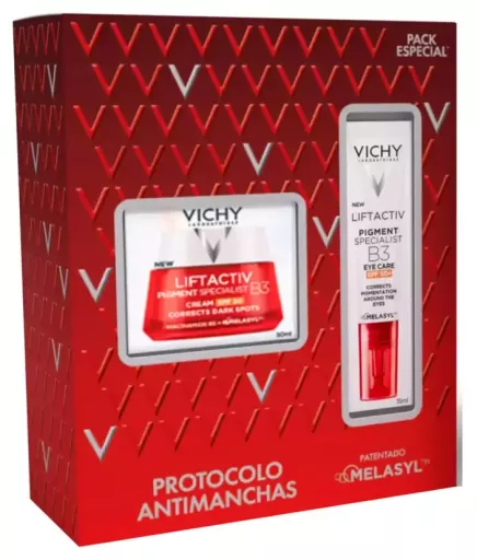Vichy Liftactiv B3 Anti-Vlekken Dagcr&egrave;me SPF 50 Doos van 2 stuks