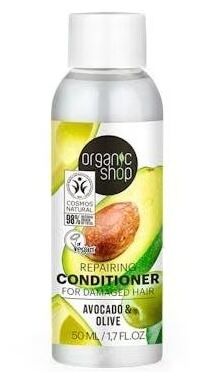 Organic Shop Conditioner en herstelt beschadigd haar met avocado 50 ml