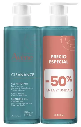Av&egrave;ne Cleanance Reinigingsgel Pack 2 x 400 ml