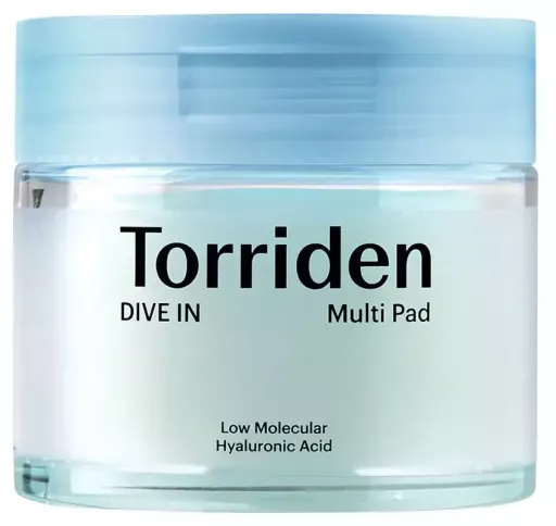 Torriden Dive-In laagmoleculaire hyaluronzuur gezichtspads 80 stuks