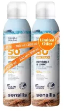 Invisible &amp; Light Body Spray Spf50+ Pak 2 X 200 ml