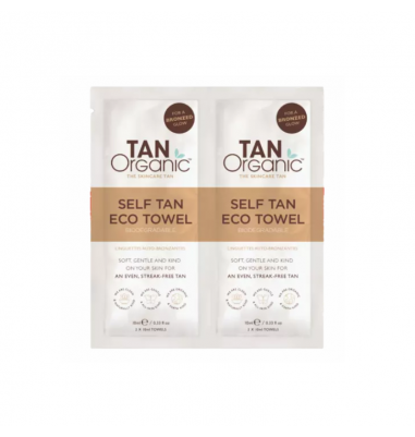 Tanorganic Zelfbruinende doekjes 2 x 10 ml