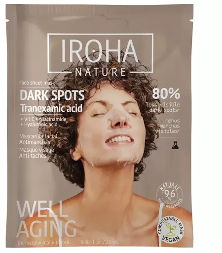 Iroha Donkere Vlekken Gezichtsmasker 1 Stuk