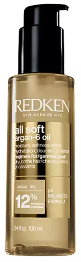 Redken All Soft Arganolie - 6 x 100 ml